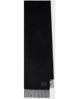 Paul Smith Cashmere Logo Scarf - Black