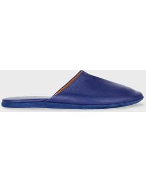 Paul Smith Leather Travel Slippers - Blue