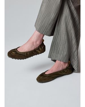 Paul Smith Khaki 'Laguna' Ballet Flats - Gray