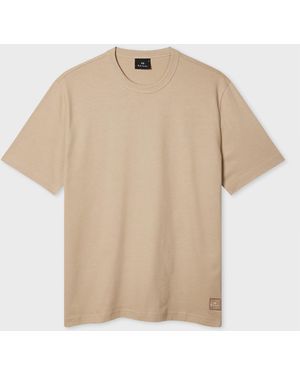 Paul Smith Oatmeal Casual-Fit Organic Cotton T-Shirt - Natural