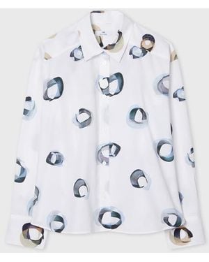 Paul Smith 'Painted Spot' Cotton Shirt - White