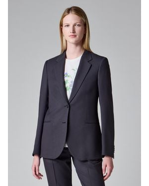 Paul Smith Soft Wool Two-Button Blazer - Blue