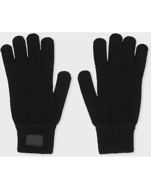 Paul Smith Cashmere-Blend Gloves - Black