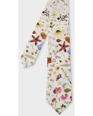 Paul Smith 'Liberty Floral' Cotton Tie - Metallic