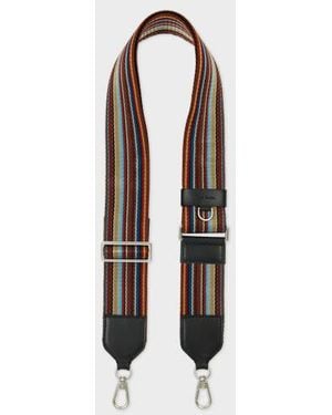 Paul Smith 'Signature Stripe' Bag Strap - White
