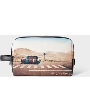 Paul Smith Recycled Polyester 'Desert Mini' Wash Bag - Multicolor