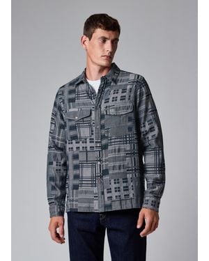 Paul Smith Check Cotton Casual-Fit Shirt - Gray