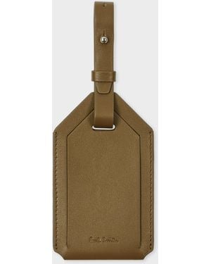 Paul Smith Leather Luggage Tag - Green