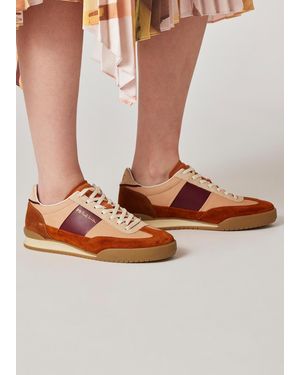 Paul Smith Nubuck 'Dover' Colorblock Retro Gum Sneakers - Brown