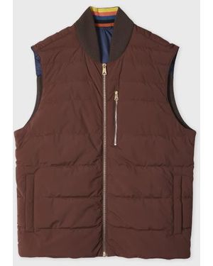 Paul Smith Hybrid Down Gilet - Brown