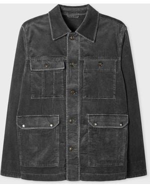 Paul Smith Corduroy Utility Jacket - Black