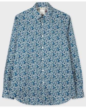 Paul Smith Tailored-Fit 'Liberty Floral' Shirt - Blue