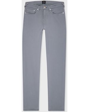 Paul Smith Tapered-Fit Mid Garment-Dyed Organic Cotton-Stretch Jeans - Gray