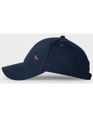 Paul Smith Women's Navy Zebra Logo Baseball Cap - Blue