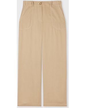Paul Smith Cropped Pants - Natural
