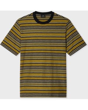 Paul Smith Mixed Stripe T-Shirt - Green