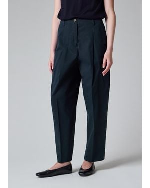 Paul Smith Cotton Pleated Pants - Blue