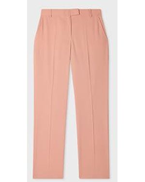 Paul Smith Slim-Fit Wool-Blend Pants - Pink