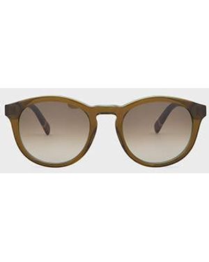 Paul Smith Transparent 'Poulcott' Sunglasses - Brown