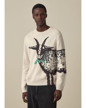 Paul Smith 'Year Of The Goat' Merino Wool Sweater - Natural