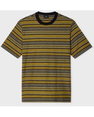 Paul Smith Mixed Stripe T-Shirt - Green