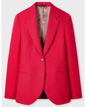 Paul Smith Fuchsia Linen Blazer - Red