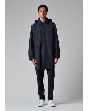 Paul Smith 'Storm System' 3-Layer Hooded Mac - Blue