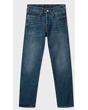 Paul Smith Standard-Fit Mid-Wash 'Organic Authentic Twill' Jeans - Blue