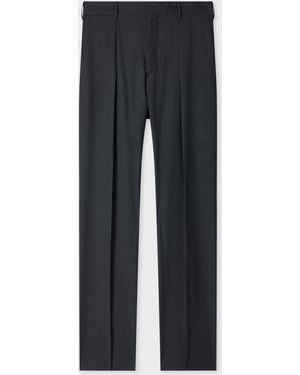 Paul Smith Shadow Check Wool Pants - Blue