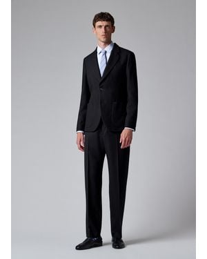 Paul Smith British Wool Patch-Pocket Blazer - Black