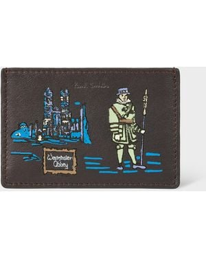 Paul Smith Leather 'London' Credit Card Holder - Blue