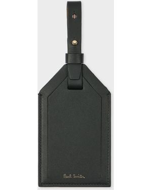 Paul Smith 'Signature Stripe' Leather Luggage Tab - Multicolor