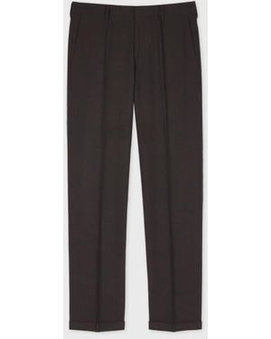 Paul Smith Slim-Fit Dark Wool Nep Pants - Gray