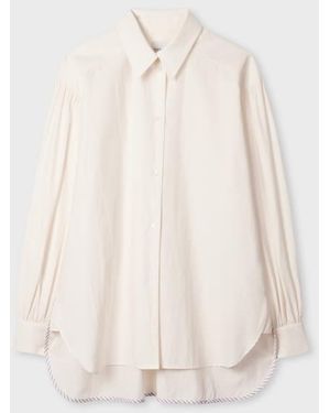 Paul Smith Ecru Oversized Cotton Shirt - Natural