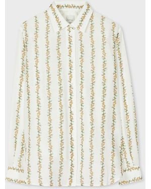 Paul Smith 'Infloressence' Cotton-Silk Shirt - White