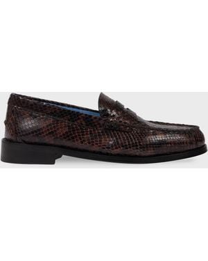 Paul Smith Snake Effect 'Laida' Penny Loafers - Brown