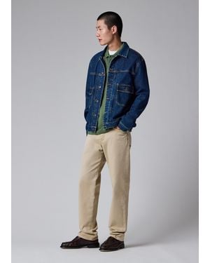 Paul Smith Relaxed Tapered-Fit Cotton-Twill Pants - Blue