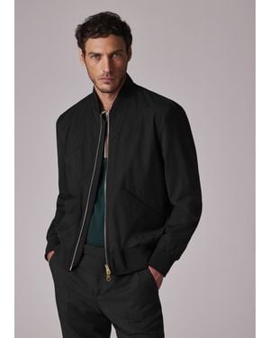Paul Smith 'Storm System' Wool Bomber Jacket - Black