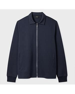 Paul Smith Double-Face Jersey Zip-Front Sweatshirt - Blue
