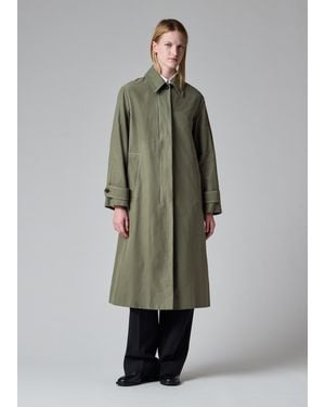 Paul Smith Brushed Cotton Mac - Green