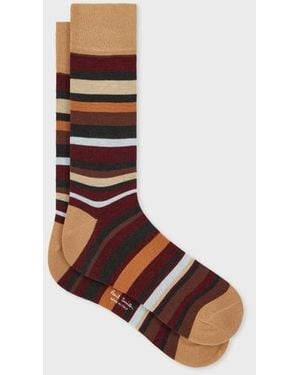 Paul Smith Multistripe Socks - White