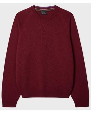 Paul Smith Dark Merino Wool Sweater - Red
