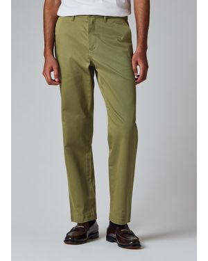 Paul Smith Khaki Cotton-Twill Piece-Dyed Chinos - Green