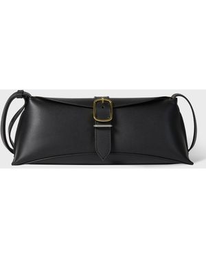 Paul Smith Leather Buckle Shoulder Bag - Black
