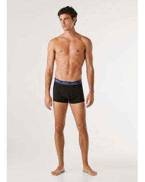 Pepe Jeans 3Er-Pack Boxershorts Baumwolle Elastisch - Schwarz