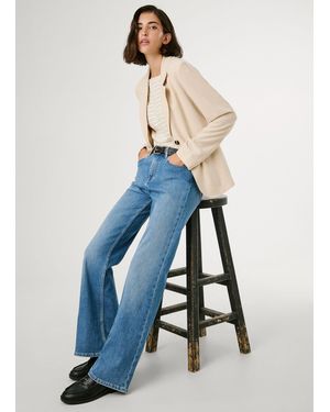 Pepe Jeans Jeans fit flare y tiro alto - willa - Azul