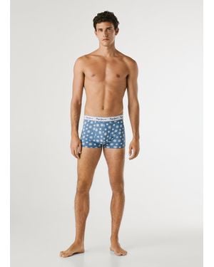 Pepe Jeans 3Er-Pack Boxershorts Baumwolle Elastisch - Blau