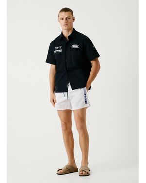 Pepe Jeans Bañador bermuda logo estampado - Negro
