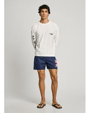 Pepe Jeans Bañador bermuda union jack - Azul