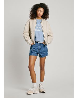 Pepe Jeans Shorts denim fit slim - Azul
